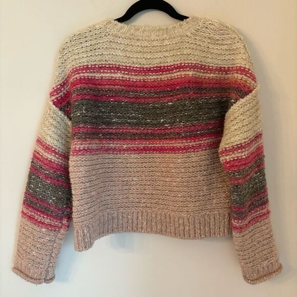 Anthropologie Pilcro Women’s Crewneck Pullover Sweater stripped wool size small! - Picture 7 of 14